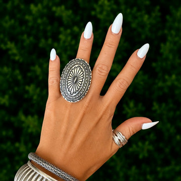 The Richessé Dome Ring (Size 7) - Sterling Silver by Calvin Martinez