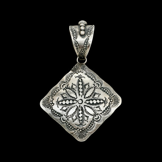 Sterling Silver pendant handcrafted by Native American artist Vincent Platero