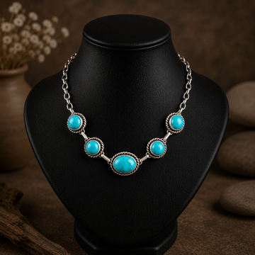 The Paisley Choker - Kingman Turquoise by Augustine Largo