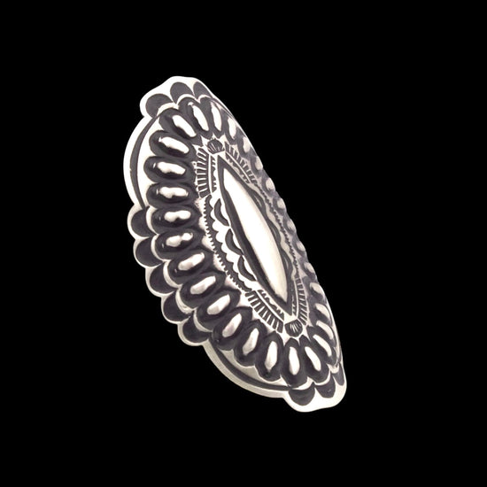 Sterling Silver ring handcrafted by Native American artist Leander Tahe