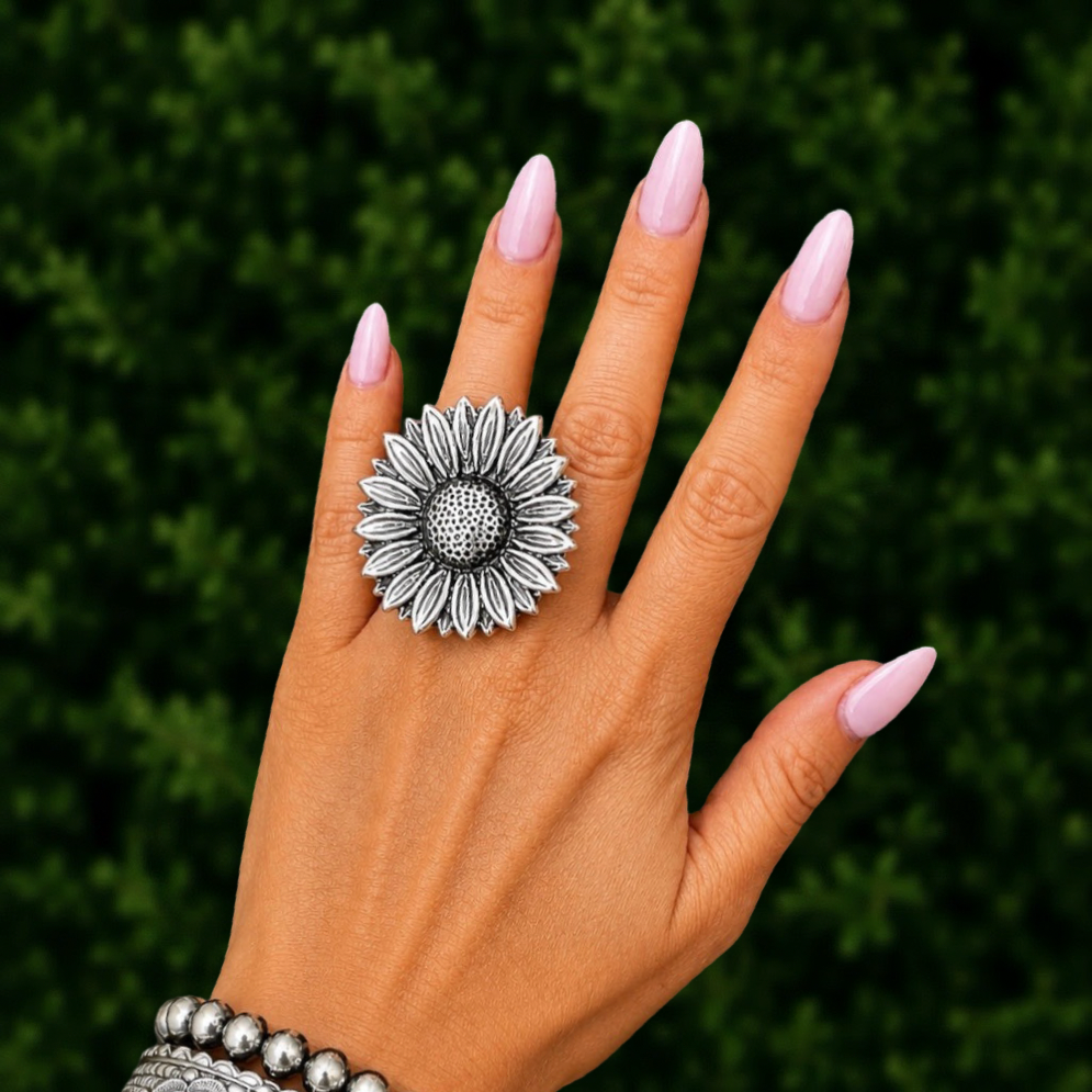 Sterling Silver ring handcrafted by Native American artist Ryan Chee