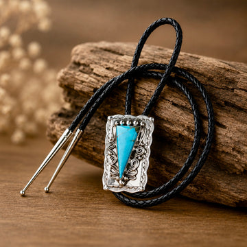 The Cavere Bolo - Kingman Turquoise by Mike Thomas, Jr