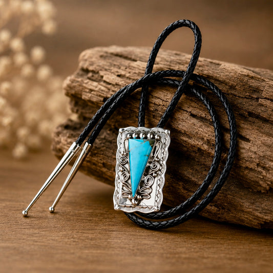 The Cavere Bolo - Kingman Turquoise by Mike Thomas, Jr