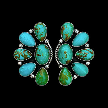 The Roxie Earrings - Tyrone Turquoise by Della Wylie