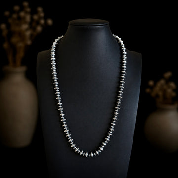 Sterling Silver Handcrafted navajo pearls handcrafted by Native American artist LaVina Dawes