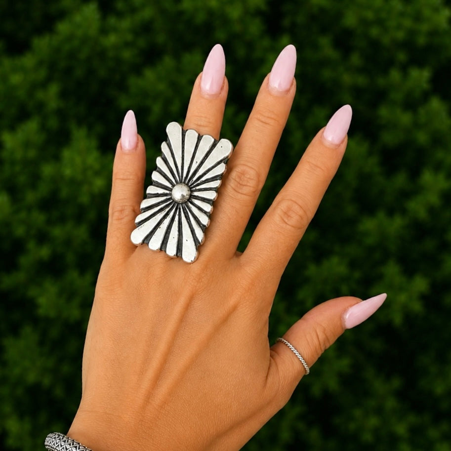 Sterling Silver ring handcrafted by Native American artist Ryan Chee