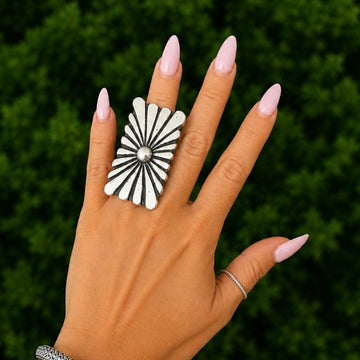 Sterling Silver ring handcrafted by Native American artist Ryan Chee