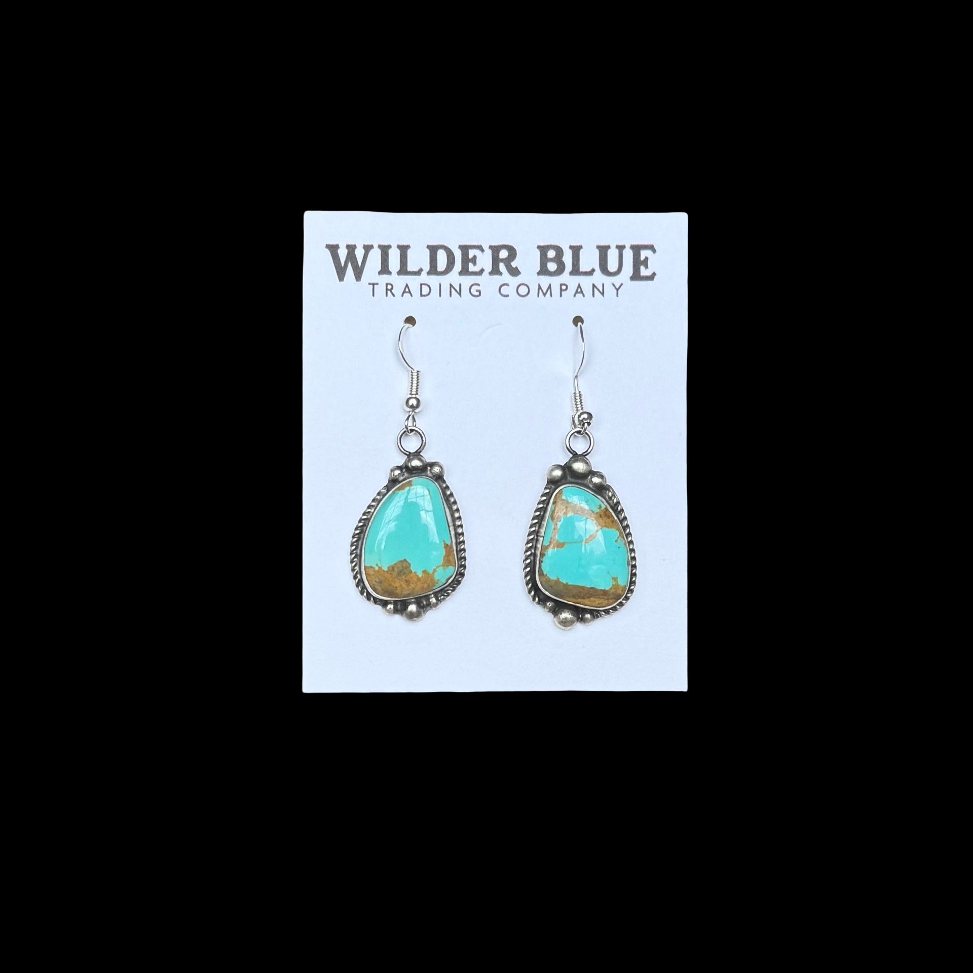 Mine #8 Turquoise lariat handcrafted by Native American artist Donovan Nez