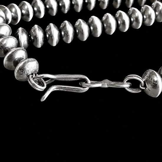 Sterling Silver Handcrafted navajo pearls handcrafted by Native American artist LaVina Dawes