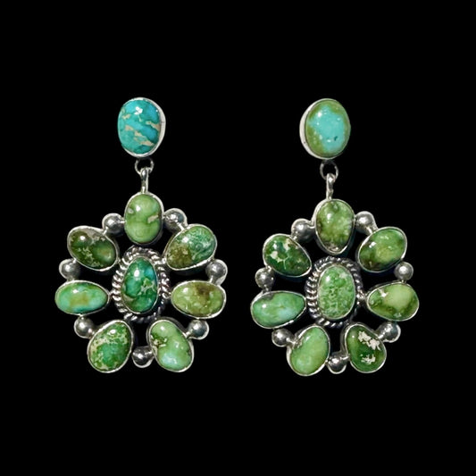 The Soraya Earrings - Sonoran Gold Turquoise by Ella Linkin