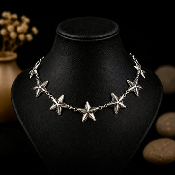 Sterling Silver choker handcrafted by Native American artist Robert Johnson
