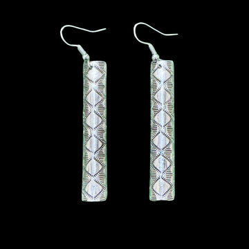 Sterling Silver earrings handcrafted by Native American artist Nova Ashley