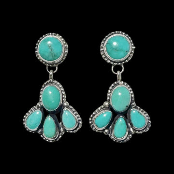 The Alora Earrings - Campitos Turquoise by Ella Peters