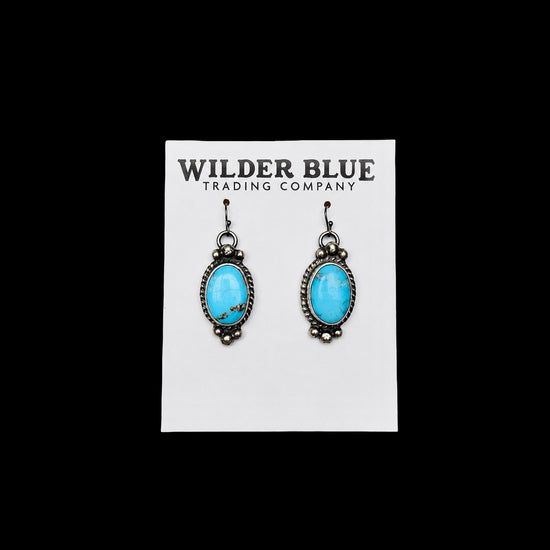 Kingman Turquoise lariat handcrafted by Native American artist Robert Martinez