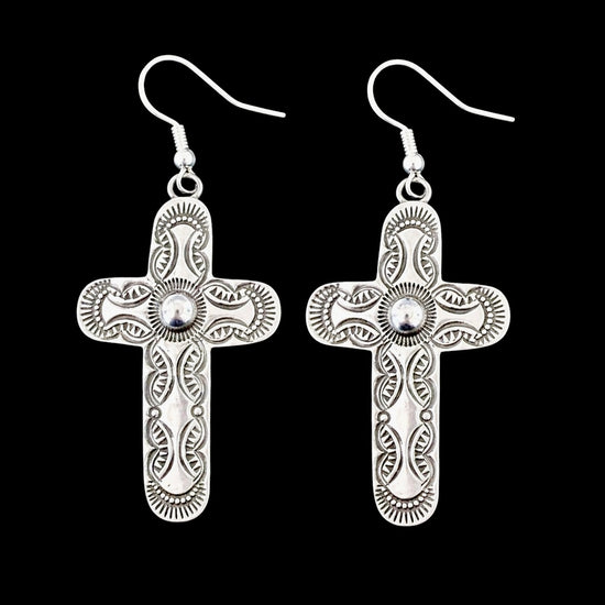 Sterling Silver earrings handcrafted by Native American artist Melissa Willie