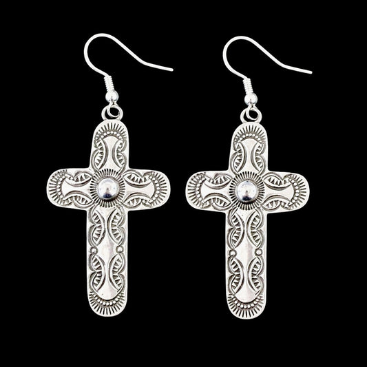 Sterling Silver earrings handcrafted by Native American artist Melissa Willie