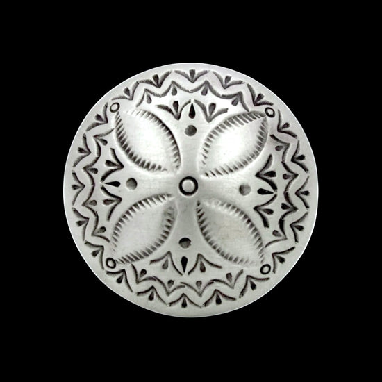 Sterling ring handcrafted by Native American artist Derrick Cadman