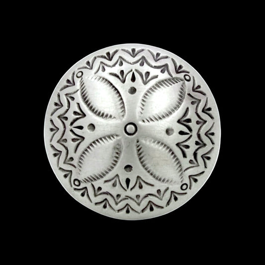 Sterling ring handcrafted by Native American artist Derrick Cadman