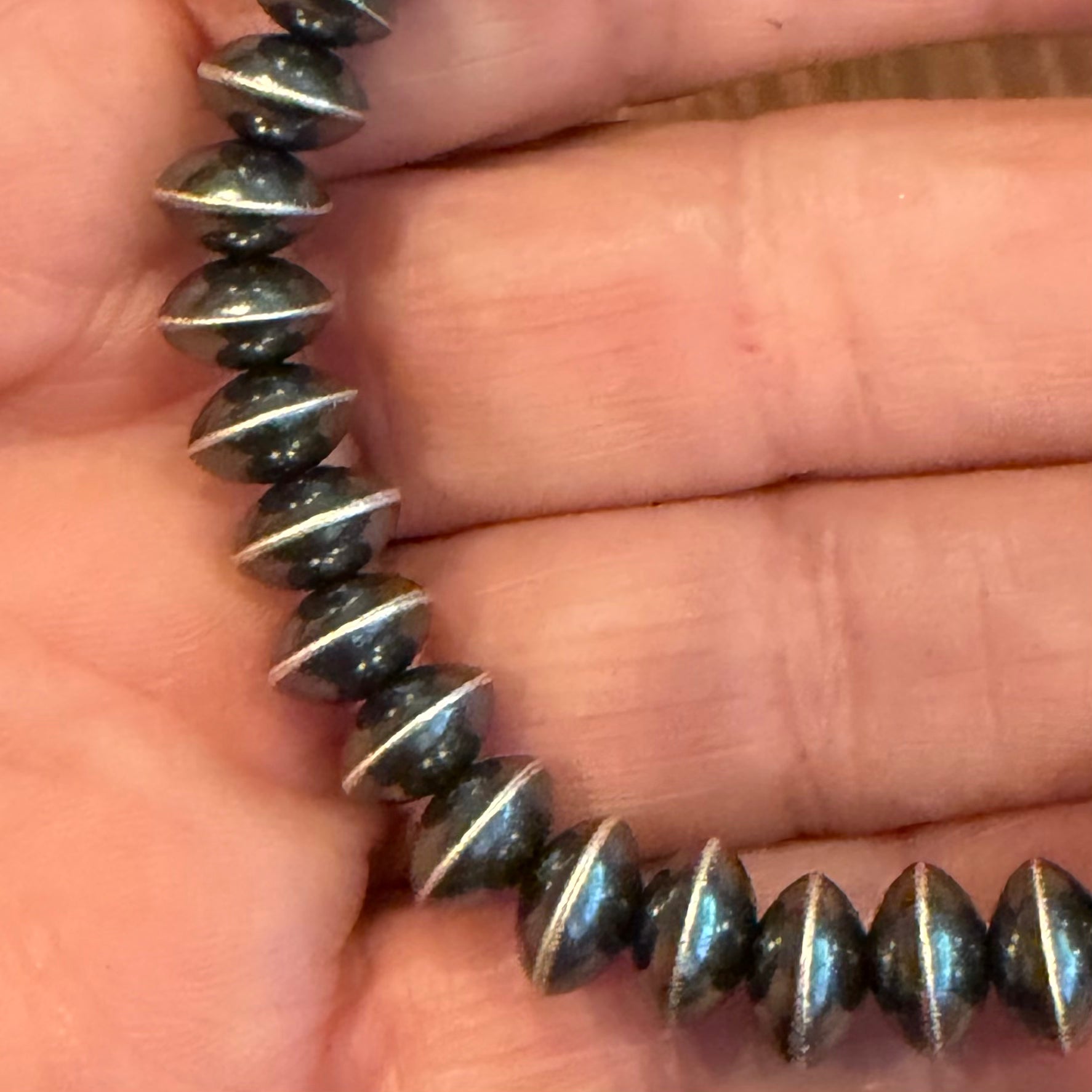 Handcrafted navajo pearl bracelets handcrafted by Native American artist LaVina Dawes