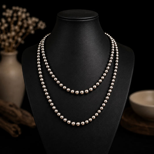 Sterling Silver sterling pearls Handcrafted by non-native artisan