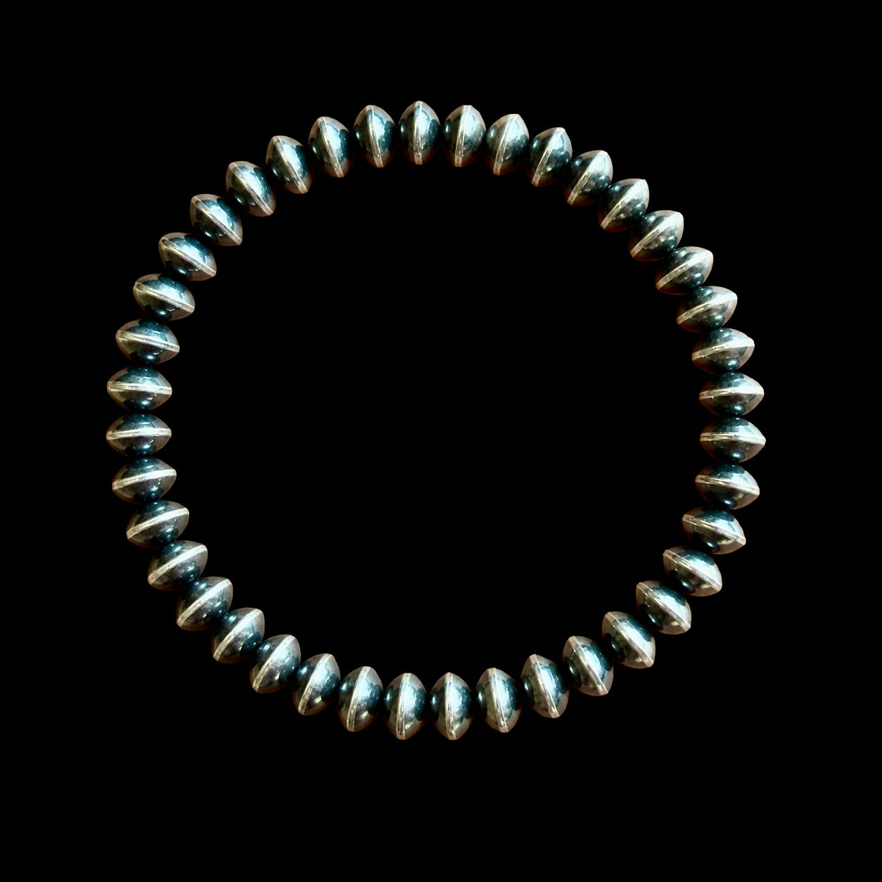 Sterling Silver Handcrafted navajo pearl bracelets handcrafted by Native American artist LaVina Dawes