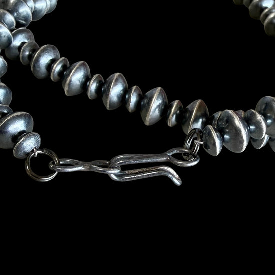 Sterling Silver Handcrafted navajo pearls handcrafted by Native American artist LaVina Dawes