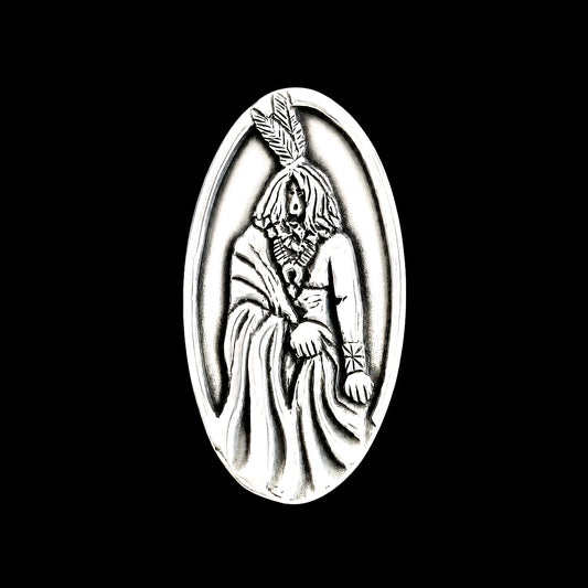 Sterling Silver ring handcrafted by Native American artist Ryan Chee