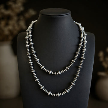 Sterling Silver Handcrafted navajo pearls handcrafted by Native American artist LaVina Dawes