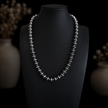 Sterling Silver handcrafted navajo pearls handcrafted by Native American artist LaVina Dawes