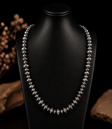 Sterling Silver Handcrafted navajo pearls handcrafted by Native American artist LaVina Dawes