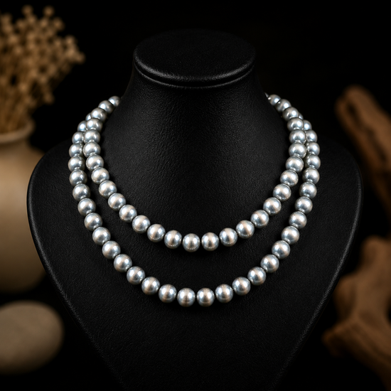 Sterling Silver sterling pearls Handcrafted by non-native artisan