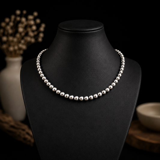 Sterling Silver sterling pearls Handcrafted by non-native artisan