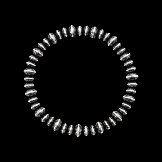 Sterling Silver Handcrafted navajo pearl bracelets handcrafted by Native American artist LaVina Dawes