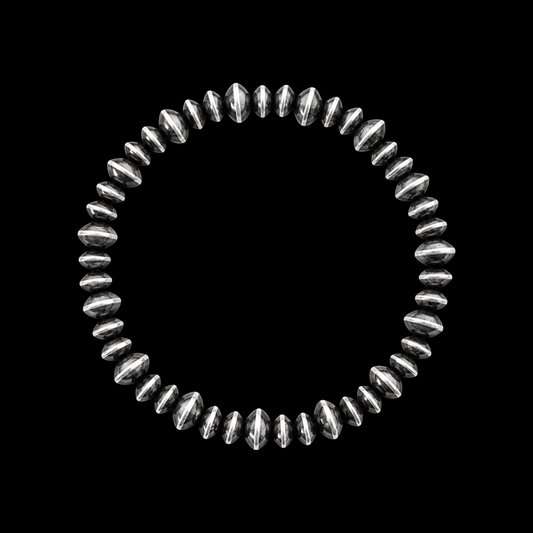 Sterling Silver Handcrafted navajo pearl bracelets handcrafted by Native American artist LaVina Dawes