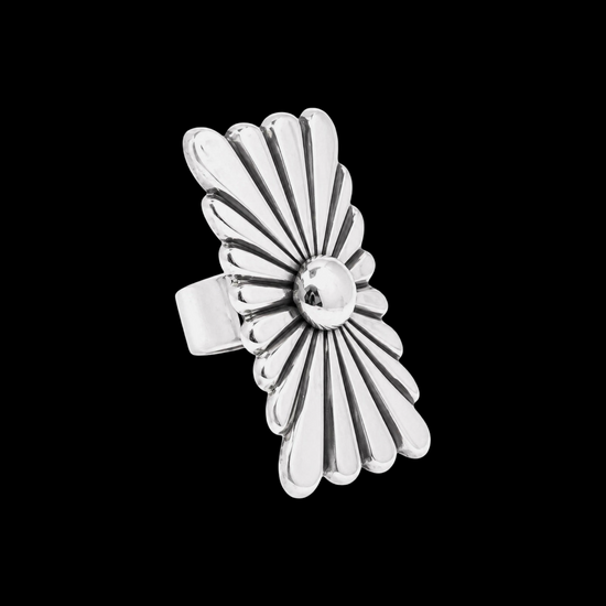 Sterling Silver ring handcrafted by Native American artist Ryan Chee